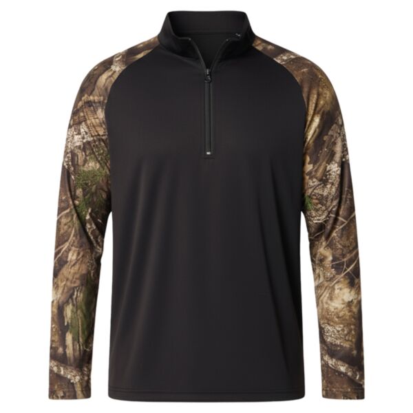 Unisex Realtree® Performance Colorblocked Quarter-Zip Pullover Thumbnail