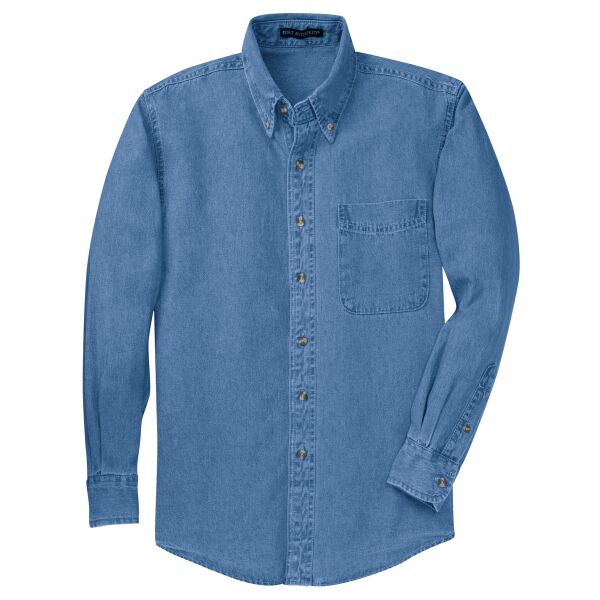 Tall Long Sleeve Denim Shirt Thumbnail