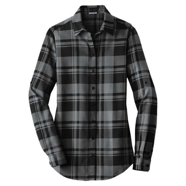 Ladies Plaid Flannel Tunic Thumbnail