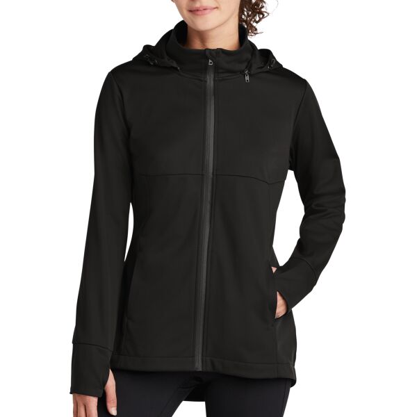 Ladies Hooded Soft Shell Jacket Thumbnail