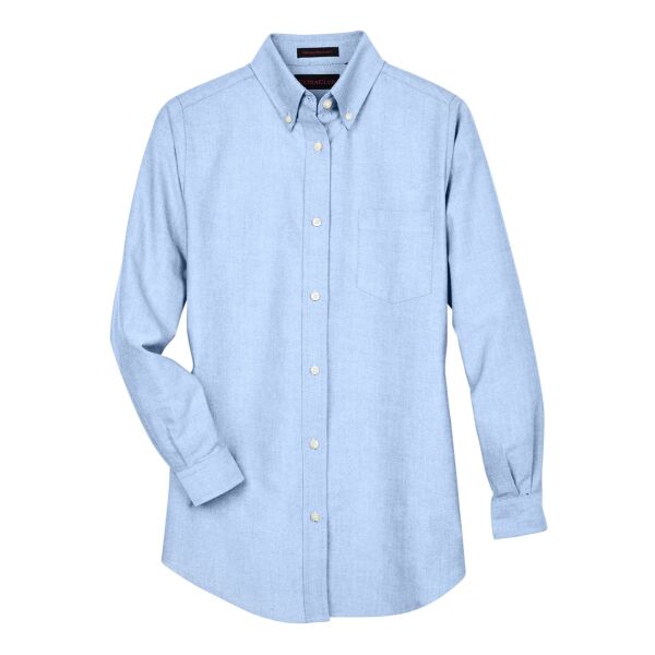 UltraClub Ladies' Classic Wrinkle-Resistant Long-Sleeve Oxford Thumbnail