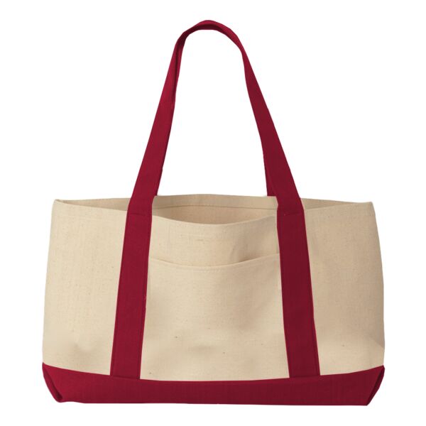 Windward Large Cotton Canvas Classic Resort Tote Thumbnail