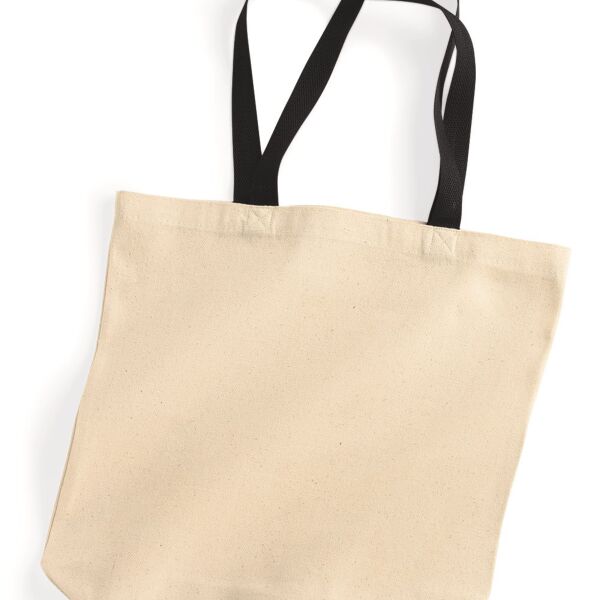 Liberty Bags - 10 Ounce Gusseted Cotton Canvas Tote with Colored Handle Thumbnail