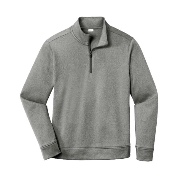 Unisex PosiCharge Heathered Fleece 1/4-Zip Thumbnail