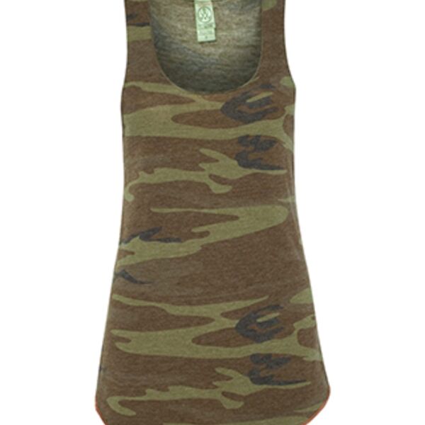 Alternative - Women's Printed Meegs Eco-Jersey Racerback Tank Thumbnail