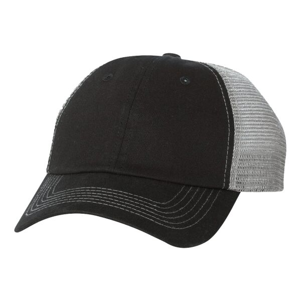 Contrast-Stitch Mesh-Back Cap Thumbnail