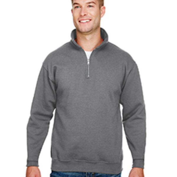 Bayside Unisex 9.5 oz., 80/20 Quarter-Zip Pullover Sweatshirt Thumbnail