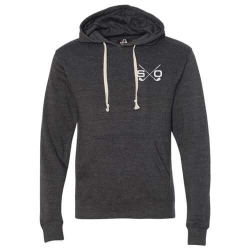 Triblend Fleece Hooded Sweatshirt (White Logo) Thumbnail