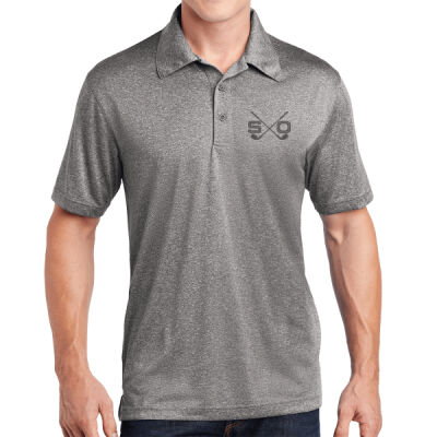 Heathered Contender Polo (Black Logo) Thumbnail