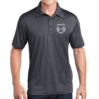 Heathered Contender Polo (White Logo) 2 Thumbnail