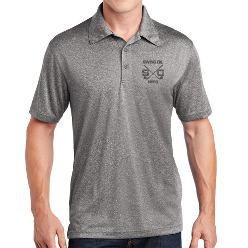 Heathered Contender Polo (Black Logo) 2 Thumbnail