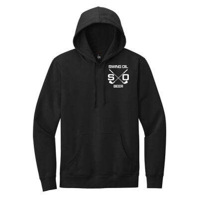 Adult Unisex Fleece Hoodie (White Printed Logo) Thumbnail