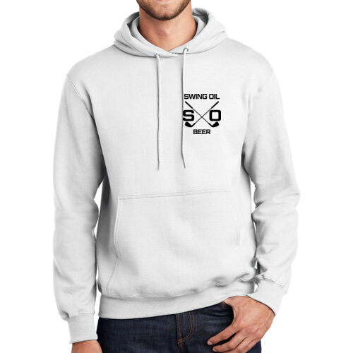 Adult Unisex Pullover Hoodie (Black Printed Logo) Thumbnail